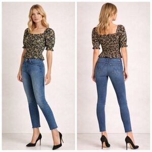 MOTHER Looker Ankle Fray Jeans Girl Crush Wash Size 30  J1713